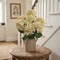 Blooming Bliss: 20" UV Resistant Artificial Silk Green Hydrangea Bush with 14 Sprays - Create a Lush Atmosphere for Your Garden Party and Summer Celebrations, Rain or Shine, Floral Home by Artificial Flowers